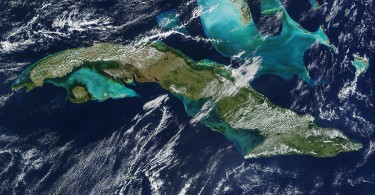 Cuba vista desde el Espacio