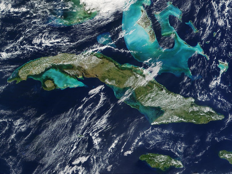 Cuba vista desde el Espacio