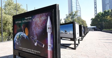 Exposición sobre el Sistema Satelital Mexicano
