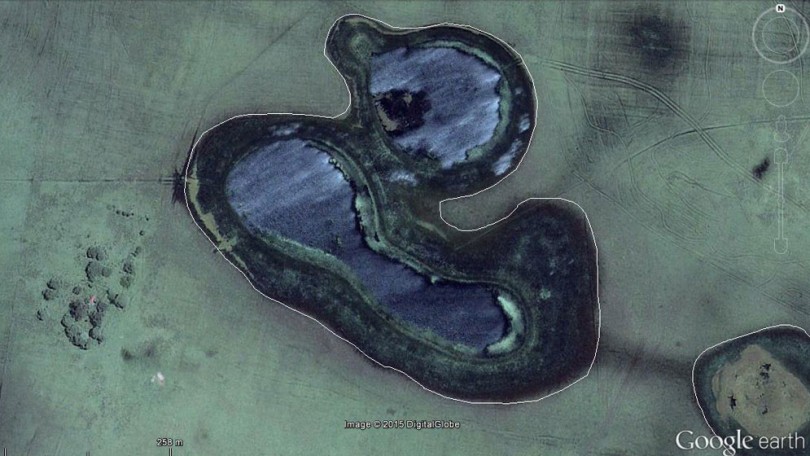 Imagen de la Laguna Pato en Corrientes. Google Earth.
