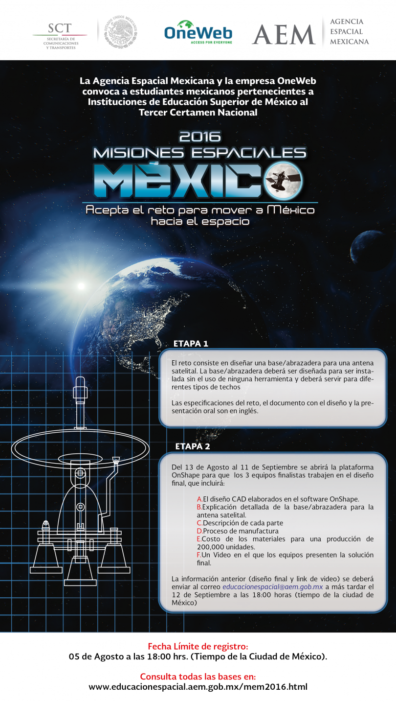 Misiones Espaciales México 2016