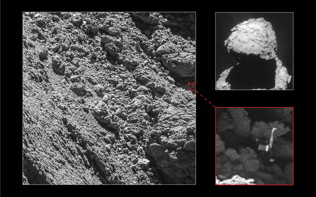 Imagen de Philae captada por la Cámara Osiris de Rosetta