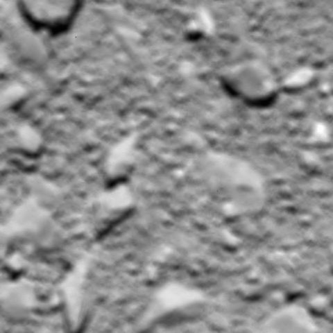 última imagen de Rosetta sobre el cometa
