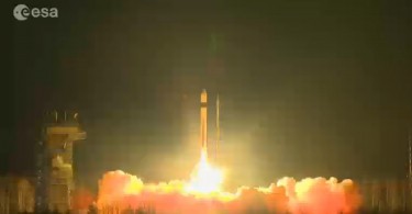 Imagen del lanzamiento del satélite Sentinel-3A