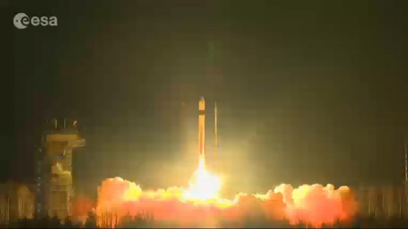 Imagen del lanzamiento del satélite Sentinel-3A