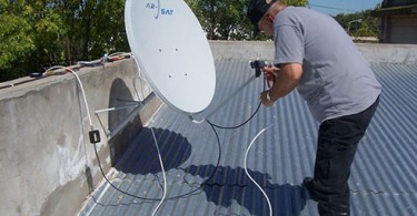 Instalación de TDA Satelital en Chaco