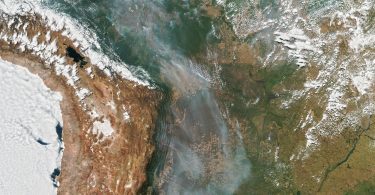 Incendios en Sudamérica - Suomi NPP
