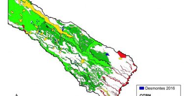 Mapa de deforestación en Formosa