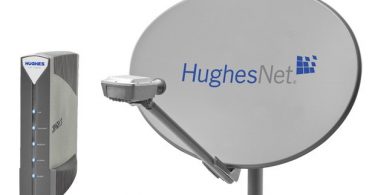 antena satelital de HughesNet