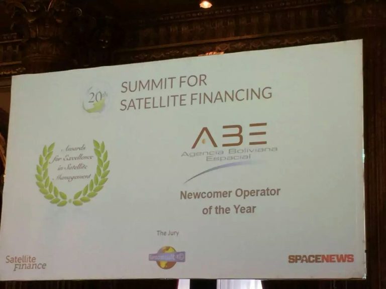 Premio a la ABE en el World Satellite Business Week
